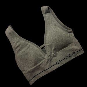 Spyder Sports Bra, Size Medium, Gray